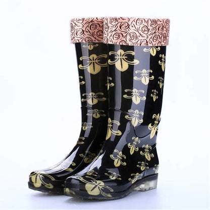 Bottes d'hiver imperméables pour femmes | Imprimé Floral et Confort Optimal