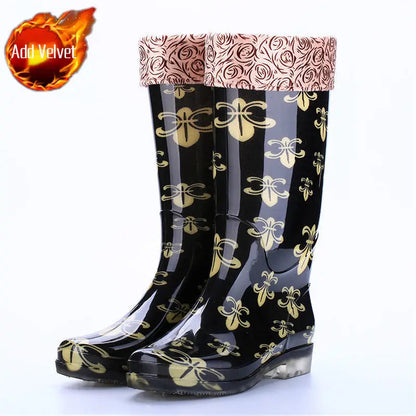 Bottes d'hiver imperméables pour femmes | Imprimé Floral et Confort Optimal
