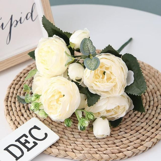 Bouquet de Pivoines Artificielles | Élégance et Fraîcheur Toute l'Année