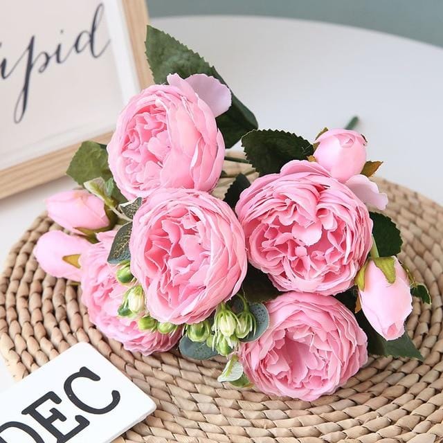 Bouquet de Pivoines Artificielles | Élégance et Fraîcheur Toute l'Année