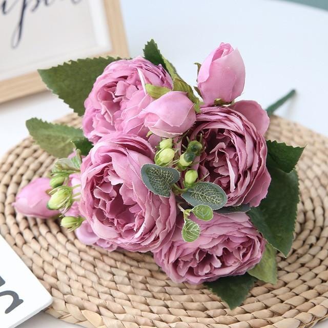 Bouquet de Pivoines Artificielles | Élégance et Fraîcheur Toute l'Année