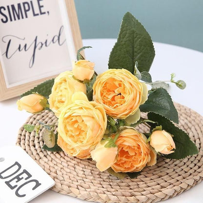 Bouquet de Pivoines Artificielles | Élégance et Fraîcheur Toute l'Année