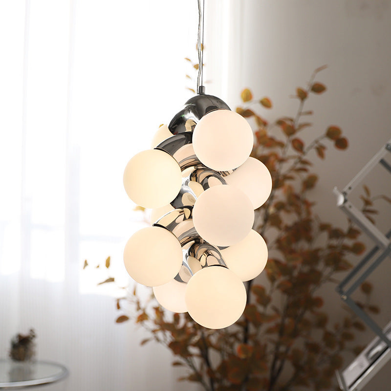 Suspension Bauhaus en Verre Transparent | Élégance Minimaliste et Luminosité Chaleureuse