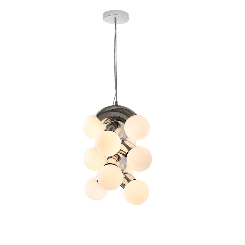 Suspension Bauhaus en Verre Transparent | Élégance Minimaliste et Luminosité Chaleureuse