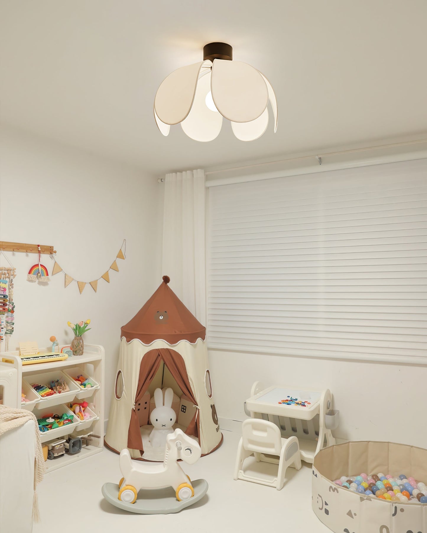 Plafonnier en Tissu Élégant | Atmosphère Chaleureuse et Accueillante
