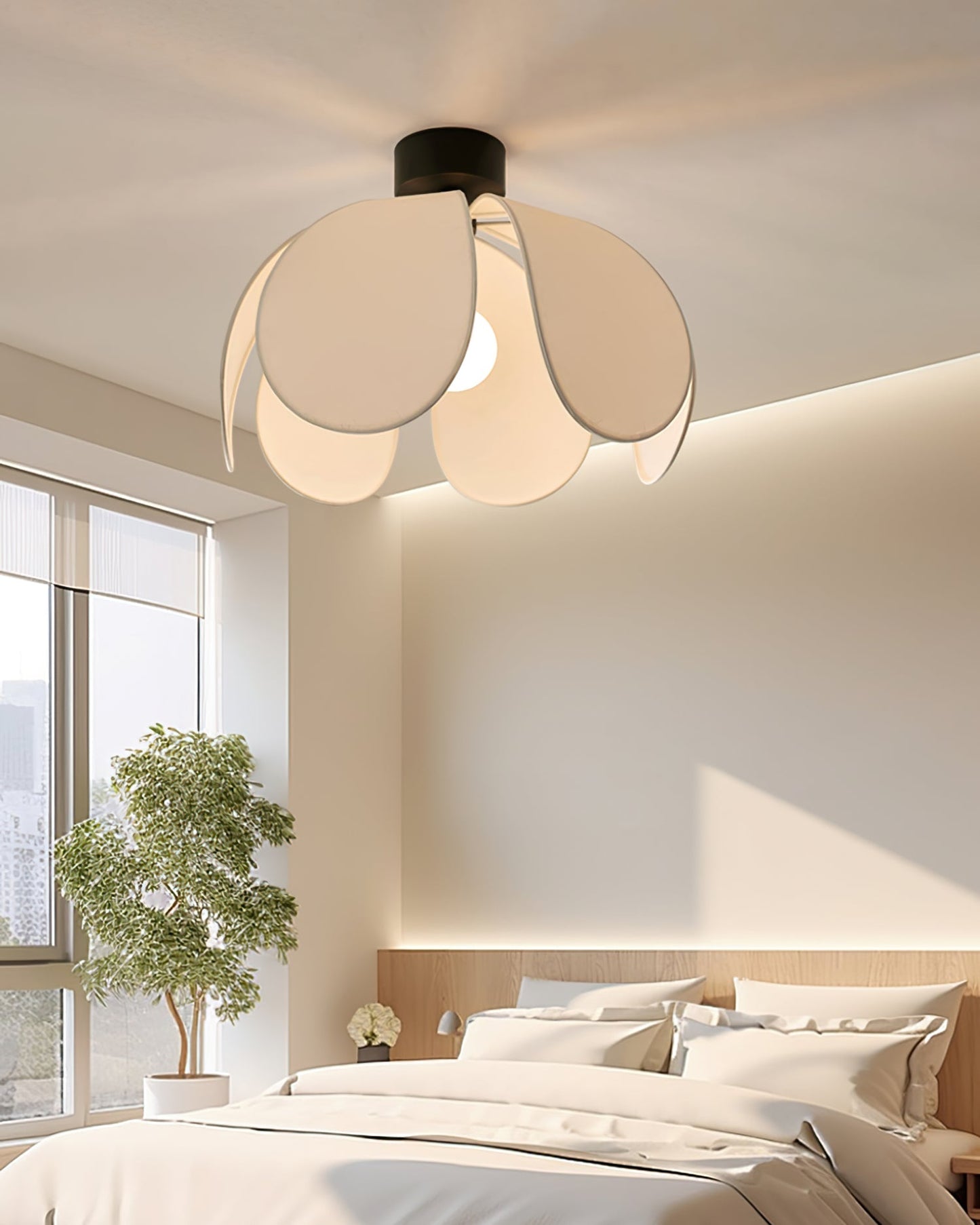 Plafonnier en Tissu Élégant | Atmosphère Chaleureuse et Accueillante