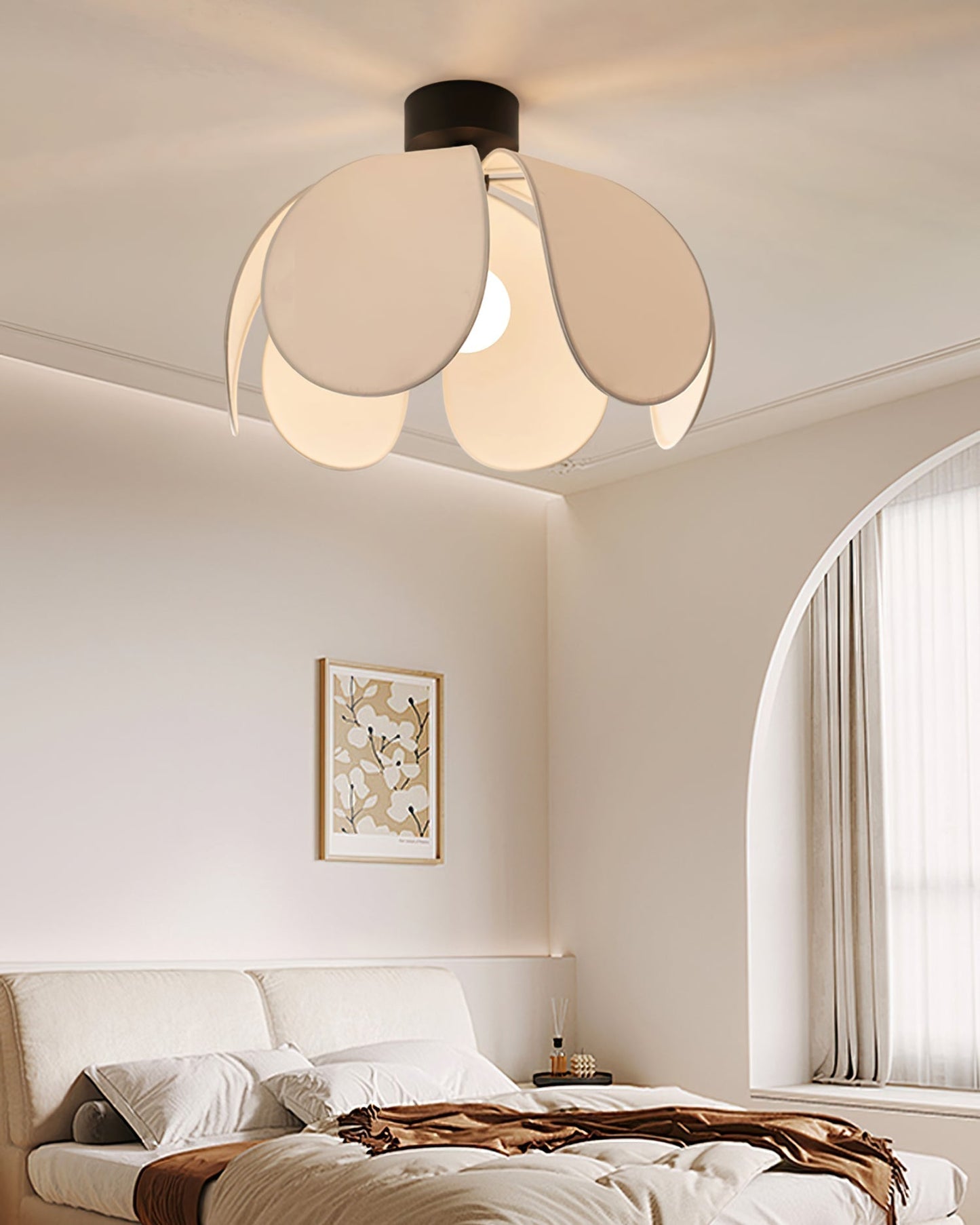 Plafonnier en Tissu Élégant | Atmosphère Chaleureuse et Accueillante