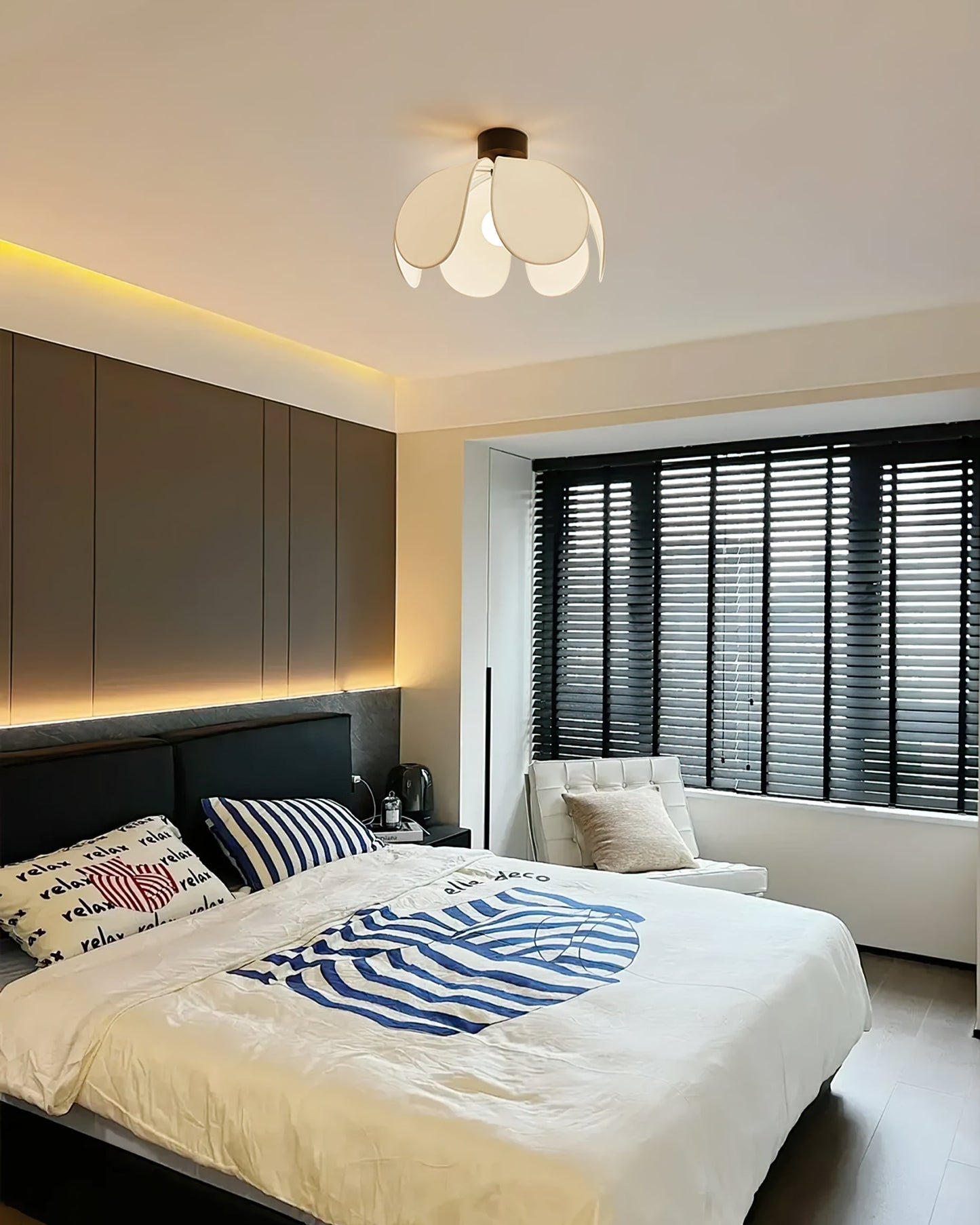 Plafonnier en Tissu Élégant | Atmosphère Chaleureuse et Accueillante