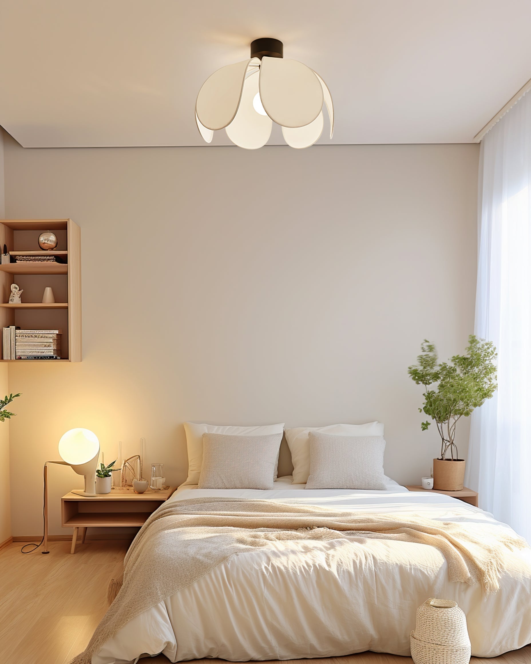 Plafonnier en Tissu Élégant | Atmosphère Chaleureuse et Accueillante