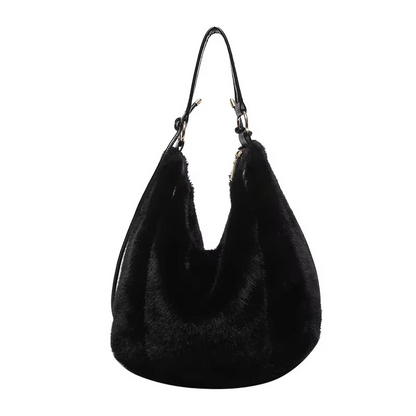 Sac à Bandoulière en Peluche pour Femmes | Accessoire Douillet et Spacieux d'Hiver