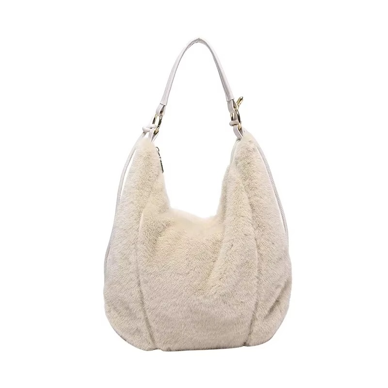 Sac à Bandoulière en Peluche pour Femmes | Accessoire Douillet et Spacieux d'Hiver