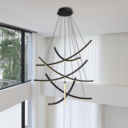 Lustre d'Escalier Scandinave | Design Minimaliste et Éclairant