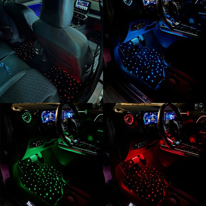Tapis de sol LED étoilés pour voiture – Ambiance lumineuse haut de gamme