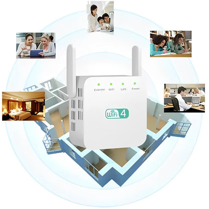 Répéteur WiFi Longue Portée Efficace | Couverture Améliorée et Installation Facile