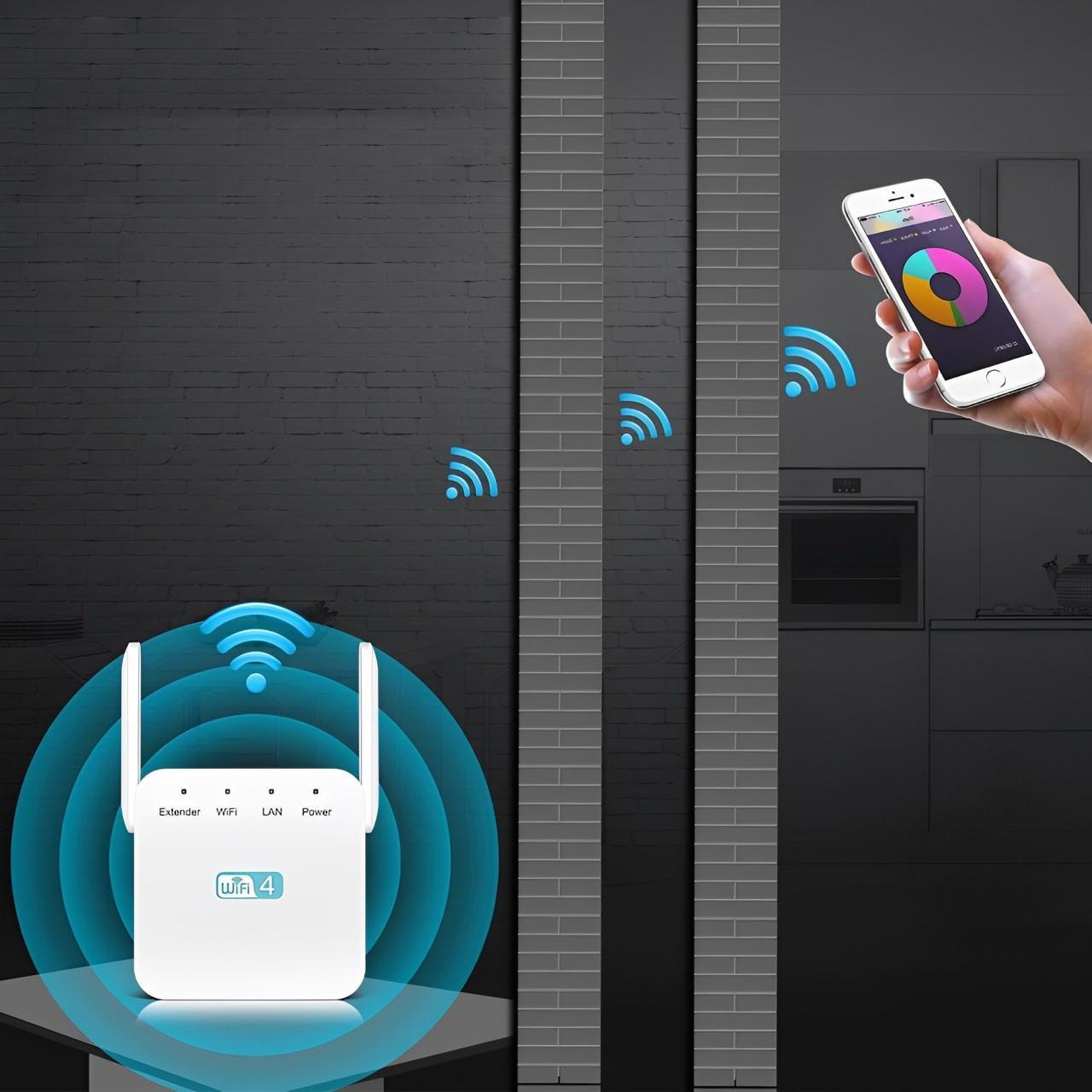 Répéteur WiFi Longue Portée Efficace | Couverture Améliorée et Installation Facile