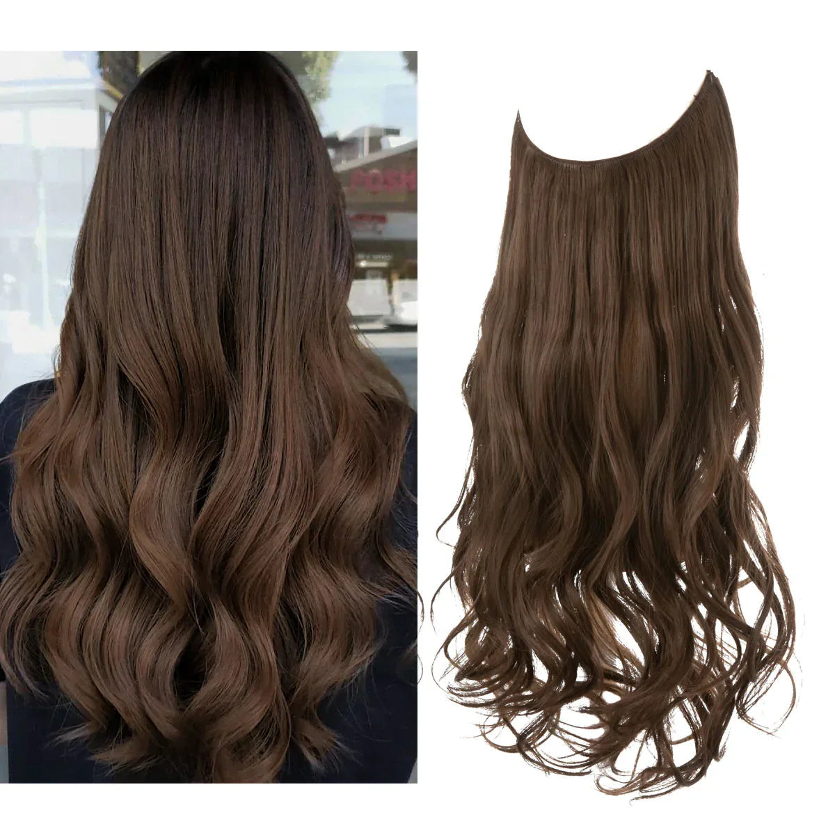 Extensions de Cheveux Réels Premium | Look Glamour et Naturel Instantané