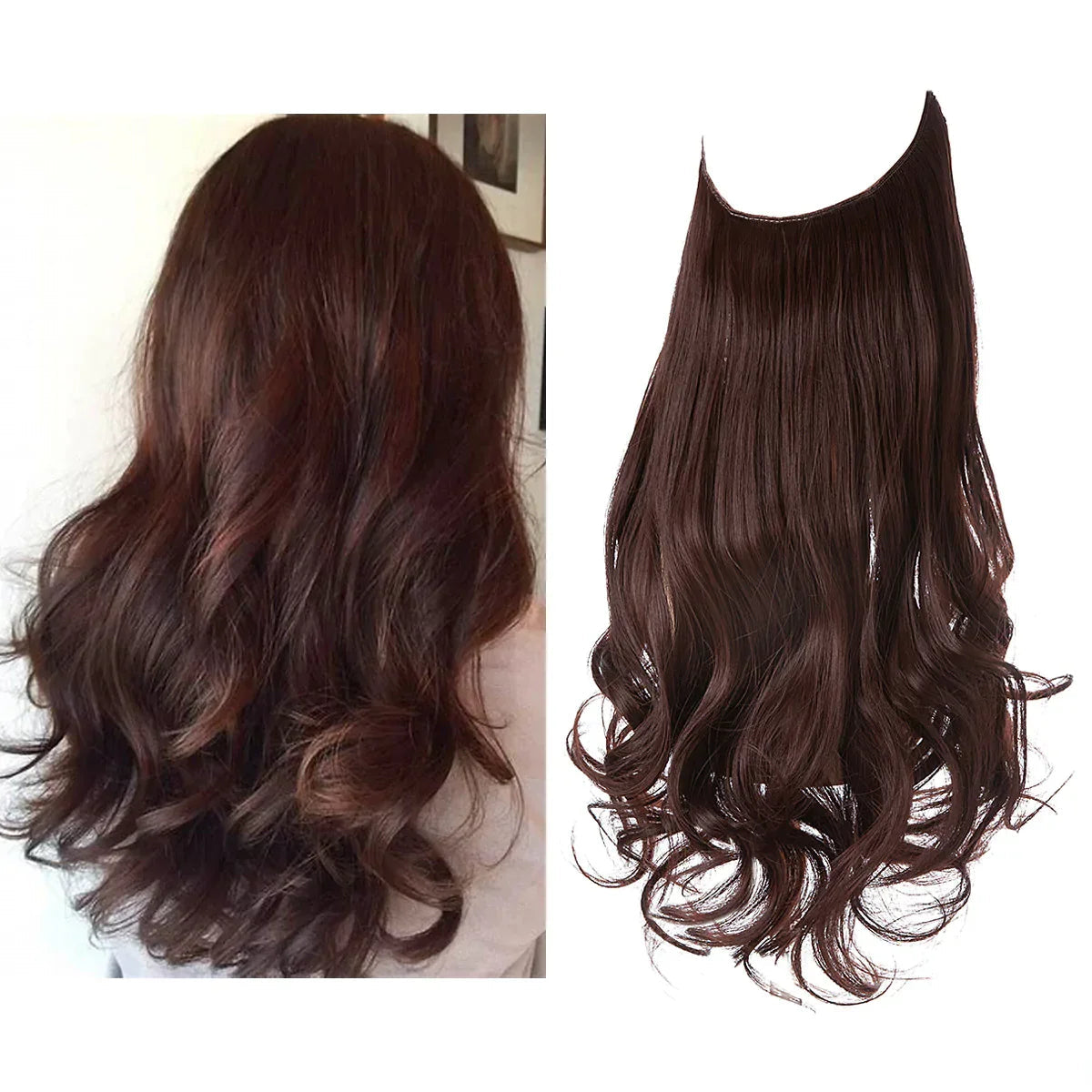 Extensions de Cheveux Réels Premium | Look Glamour et Naturel Instantané