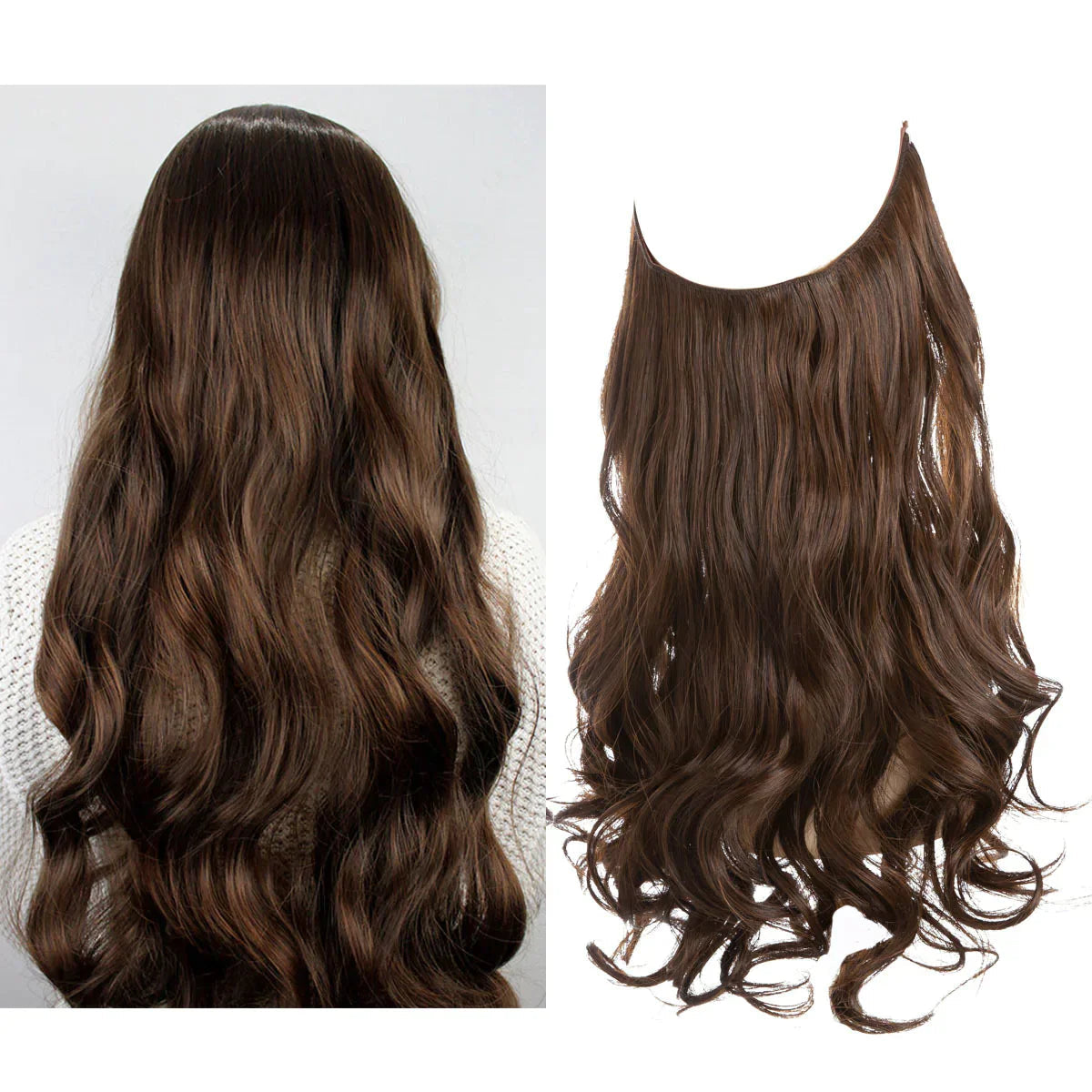 Extensions de Cheveux Réels Premium | Look Glamour et Naturel Instantané