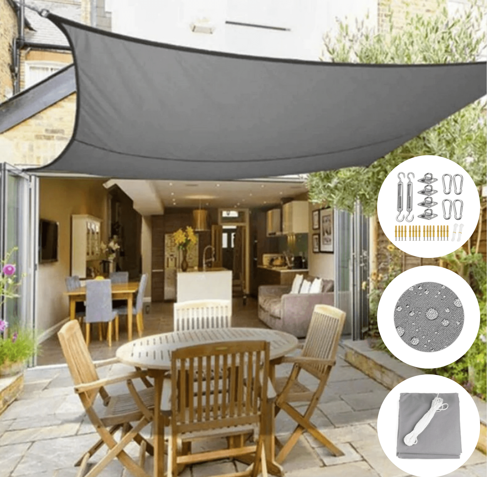 Tissu Résistant aux Intempéries pour Terrasse | Protection Élégante et Polyvalente
