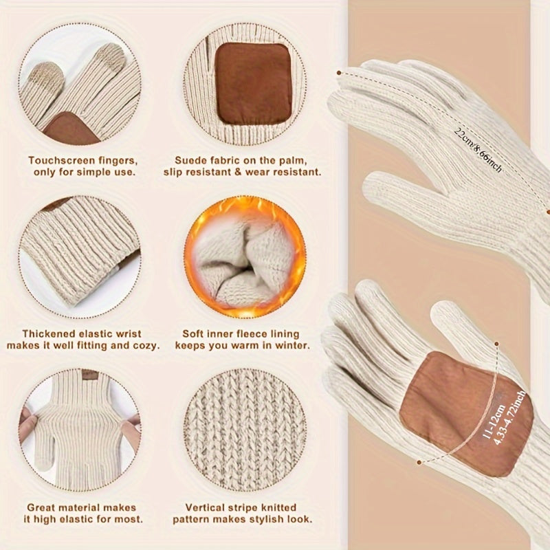 Ensemble d'accessoires d'hiver 3-en-1 | Chapeau, écharpe et gants confortables