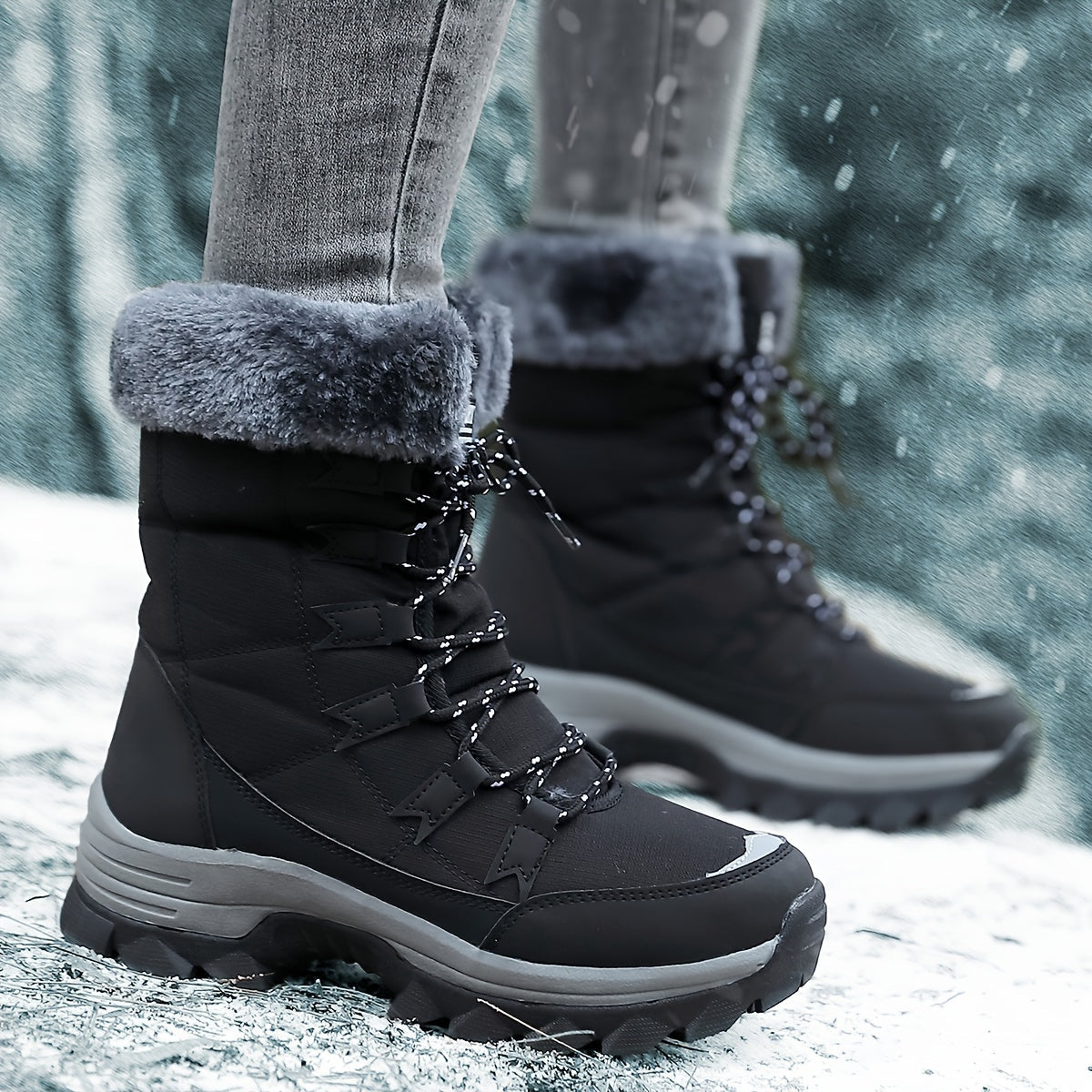 Bottes d'hiver pour Femmes | Chaudes et Antidérapantes pour Temps Froid