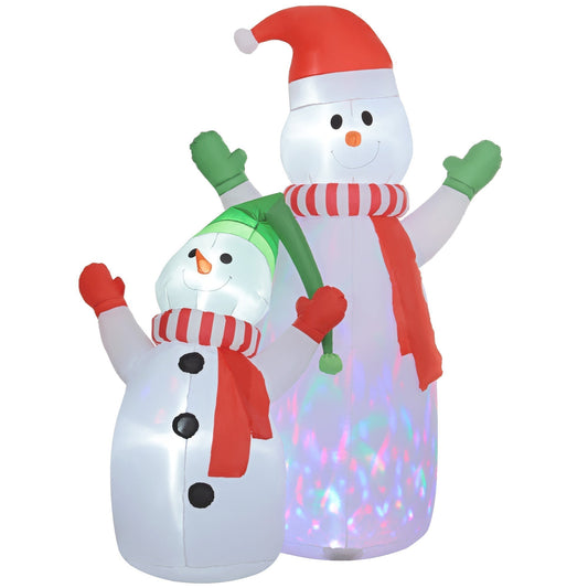 Bonhomme de Neige Gonflable Éclairé | Décoration Festive pour Jardin