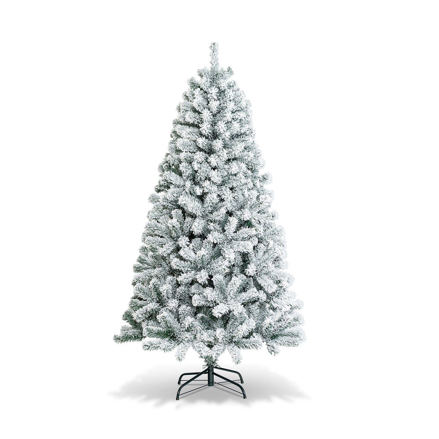 Sapin de Noël Artificiel Neigeux | 180 cm avec Lumières et 600 Branches