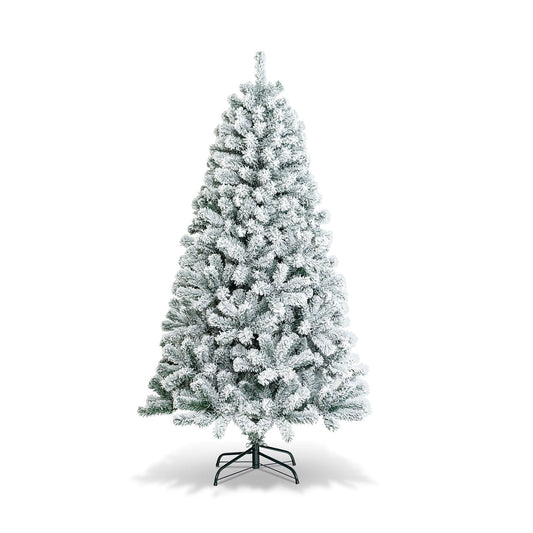 Sapin de Noël Artificiel Neigeux | 180 cm avec Lumières et 600 Branches