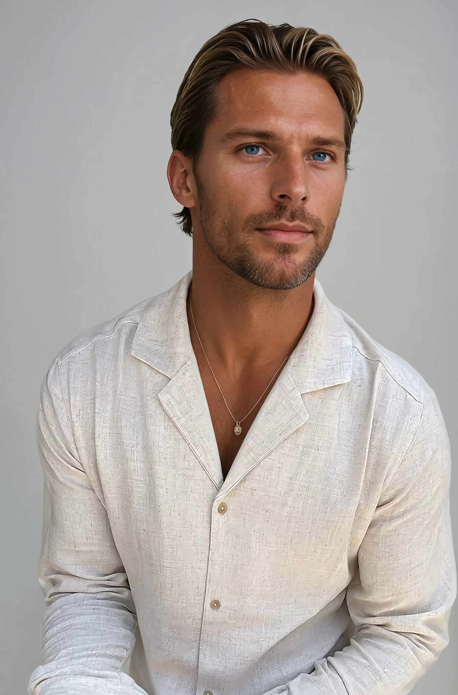 Chemise en Lin Léger pour Homme | Style Classique et Confort Optimal