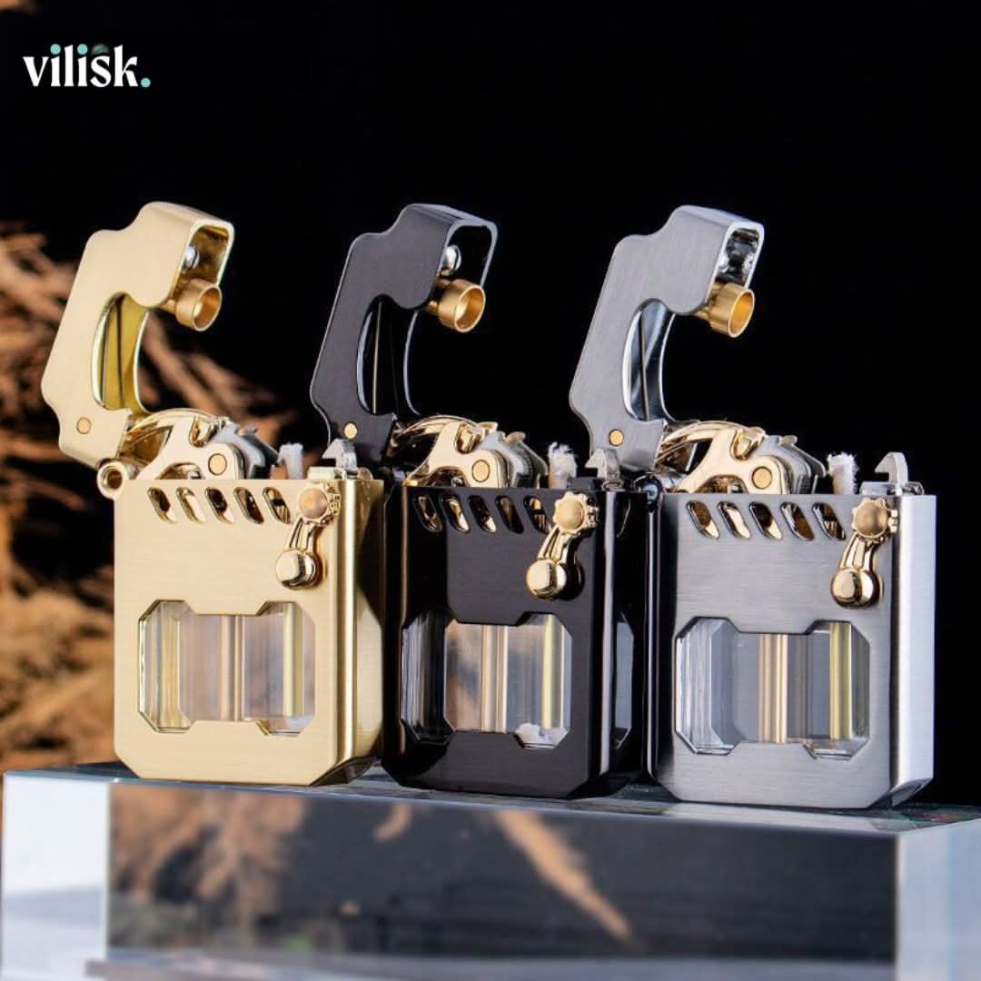 Briquet Résistant au Vent | Mécanisme Élégant pour Aventures Extérieures