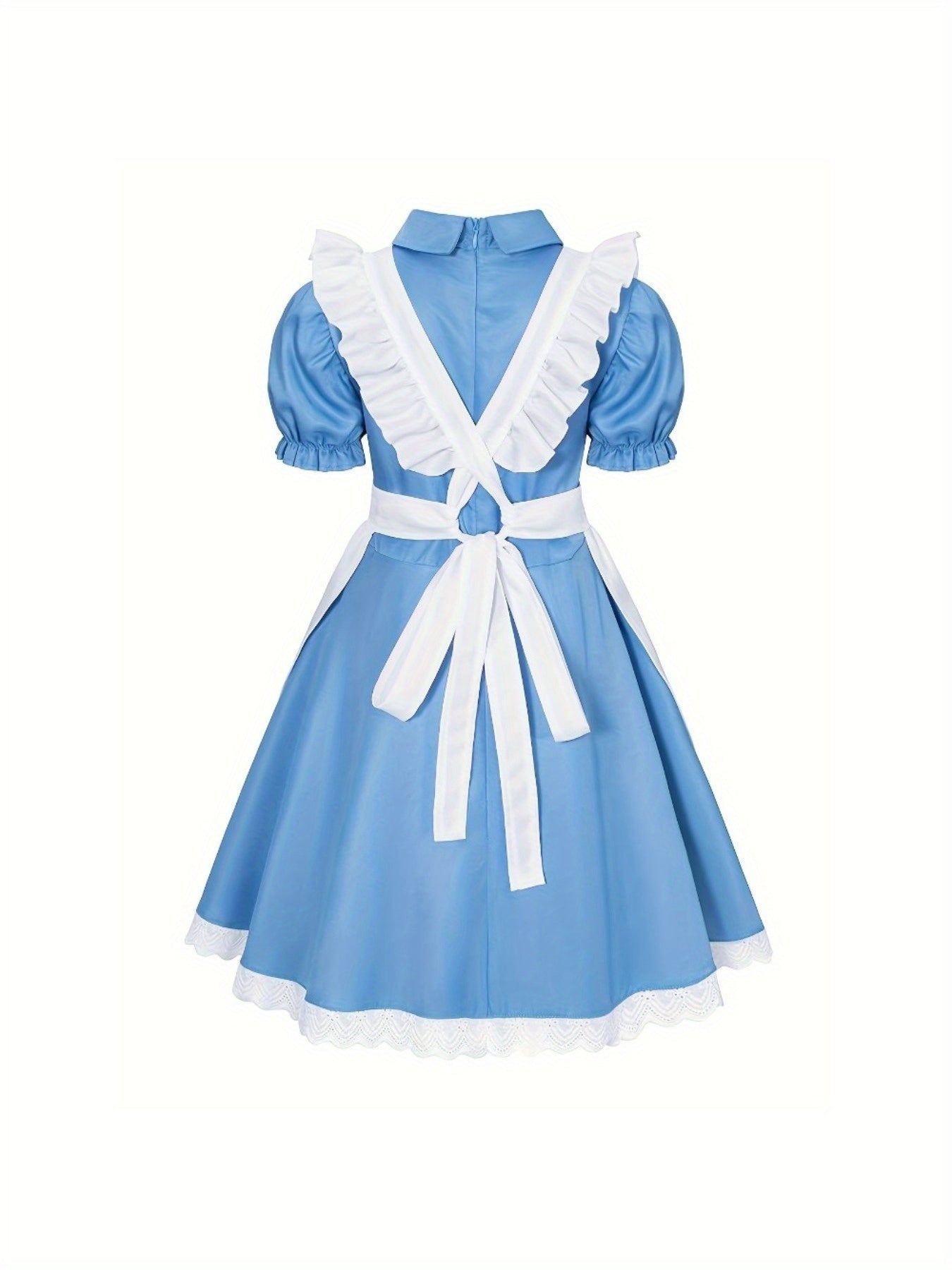 Robe de Costume d'Halloween pour Filles | Ensemble Complet avec Manches Bouffantes