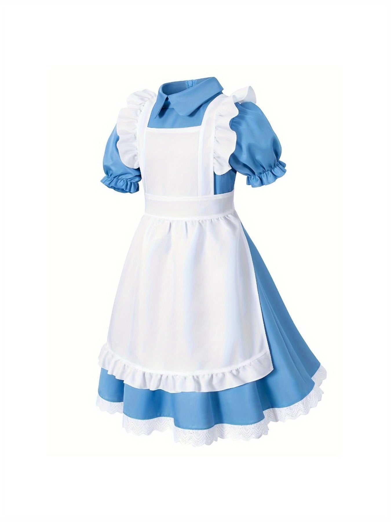 Robe de Costume d'Halloween pour Filles | Ensemble Complet avec Manches Bouffantes