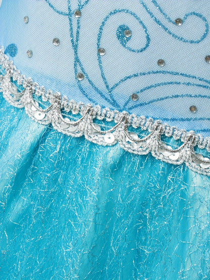 Robe de Princesse Halloween Glitter | Confortable et Éblouissante à Manches Longues