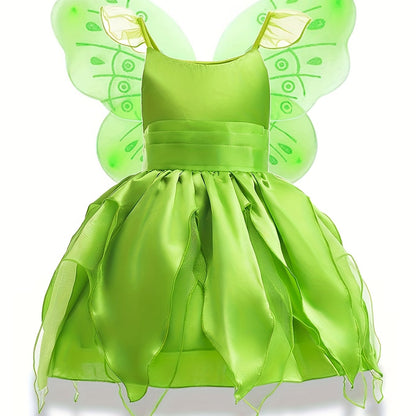 Robe de Fée pour Filles | Sans Manches avec Ailes Magiques