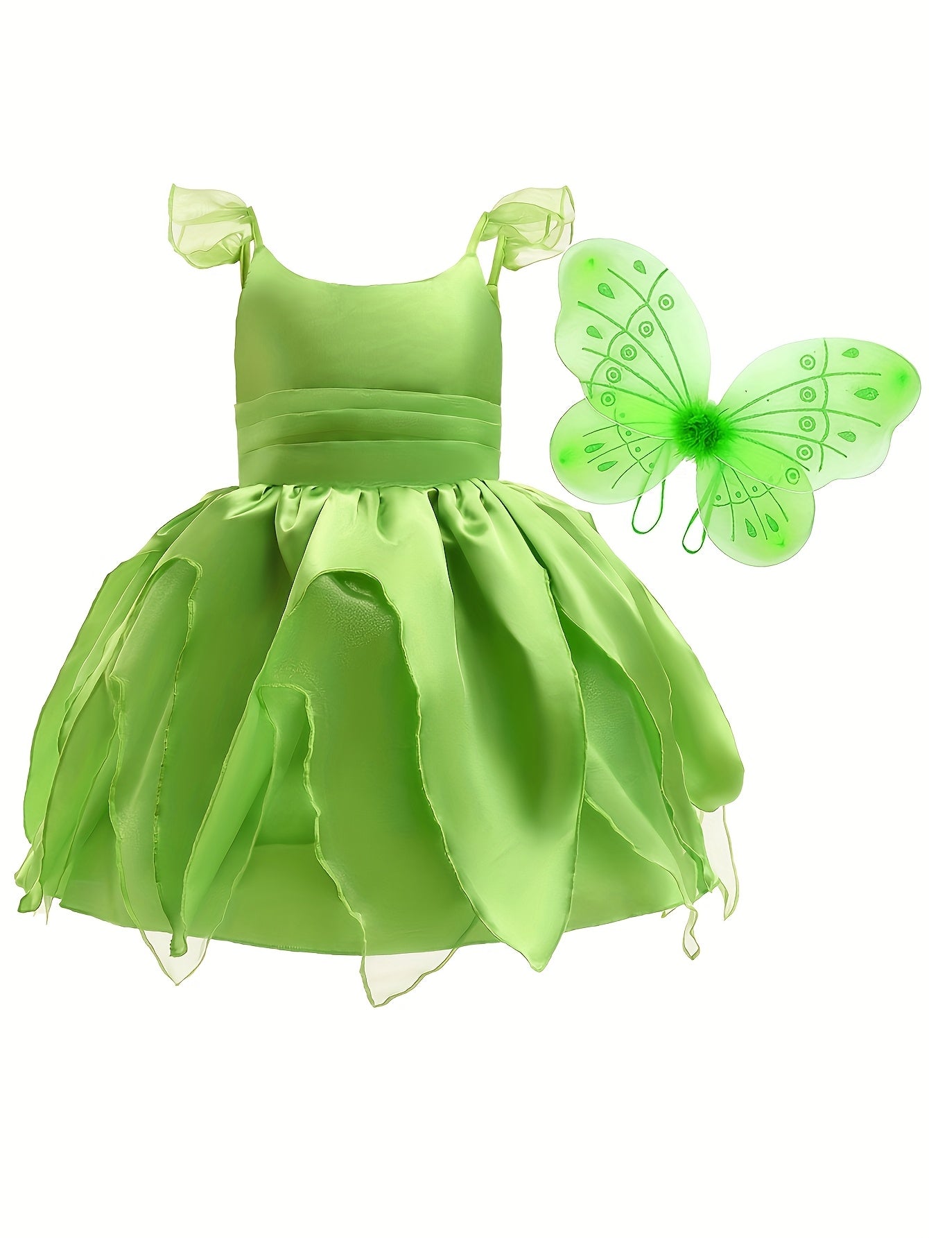 Robe de Fée pour Filles | Sans Manches avec Ailes Magiques