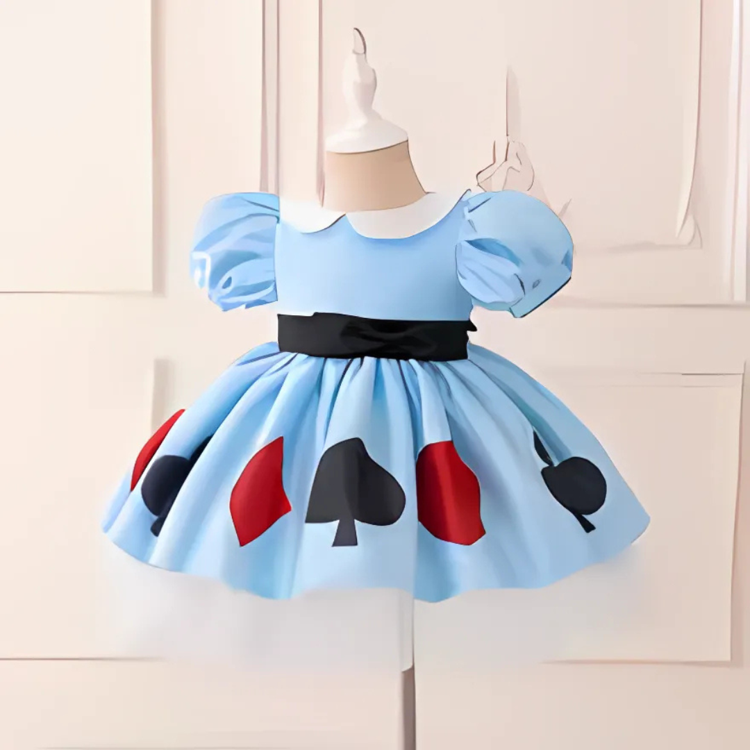 Robe de Costume Halloween Fille | Manches Bouffantes et Jupe Parapluie
