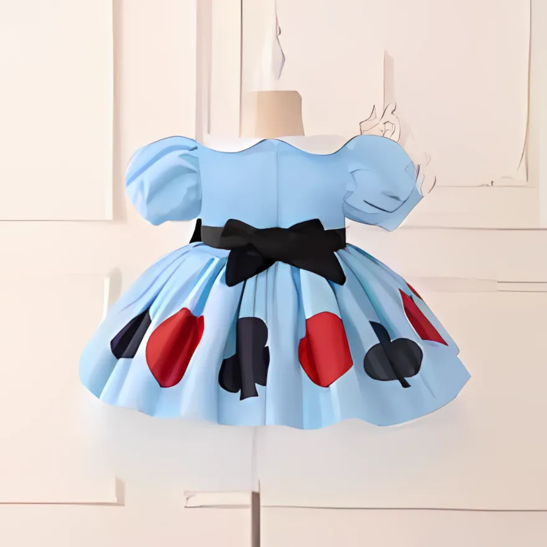 Robe de Costume Halloween Fille | Manches Bouffantes et Jupe Parapluie