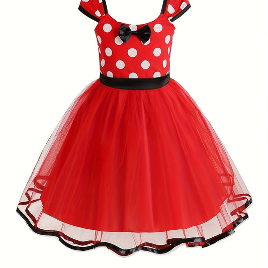 Robe de Souris d'Halloween pour Filles | Jupe en Tulle à Pois Magiques