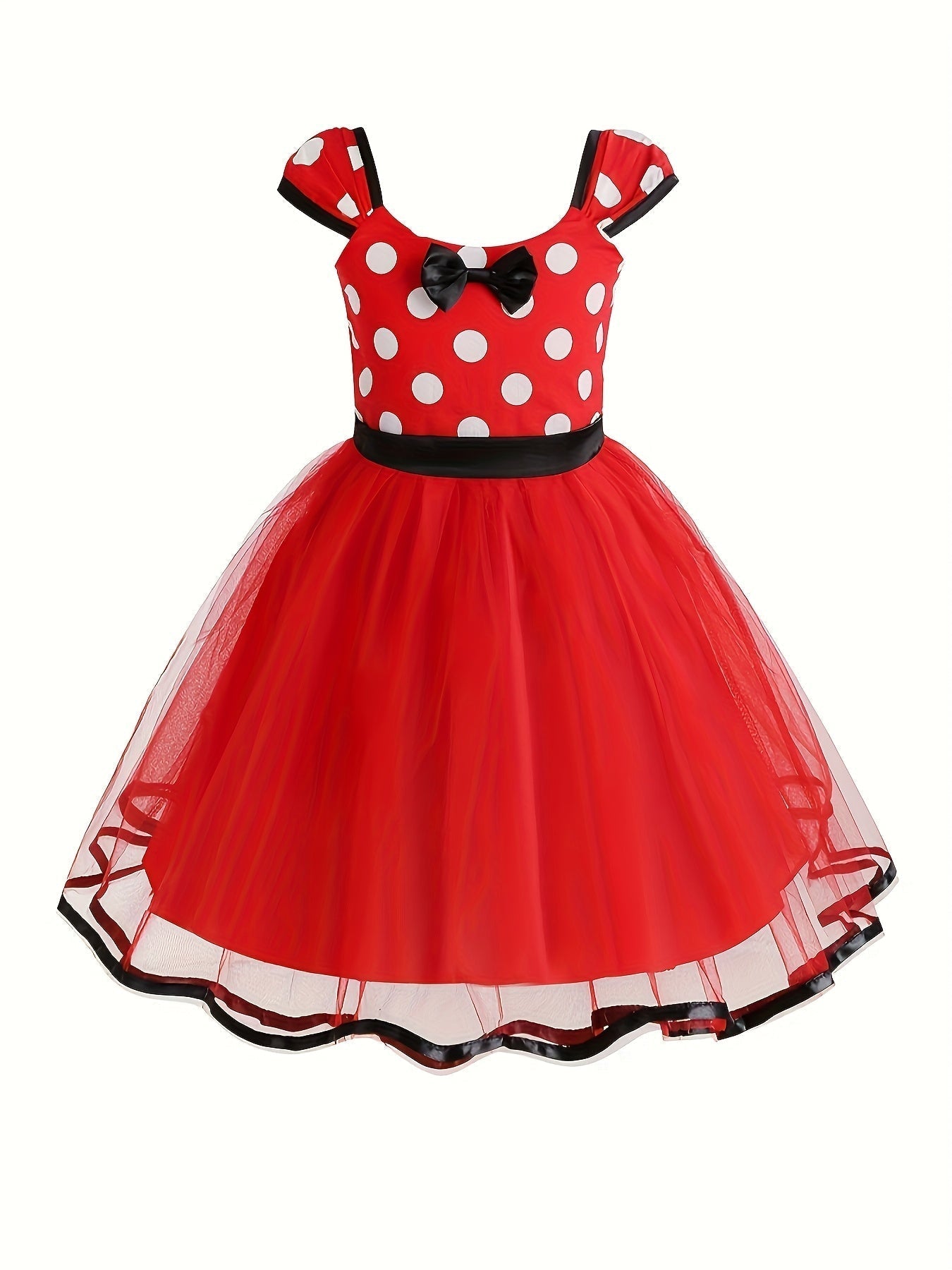 Robe de Souris d'Halloween pour Filles | Jupe en Tulle à Pois Magiques