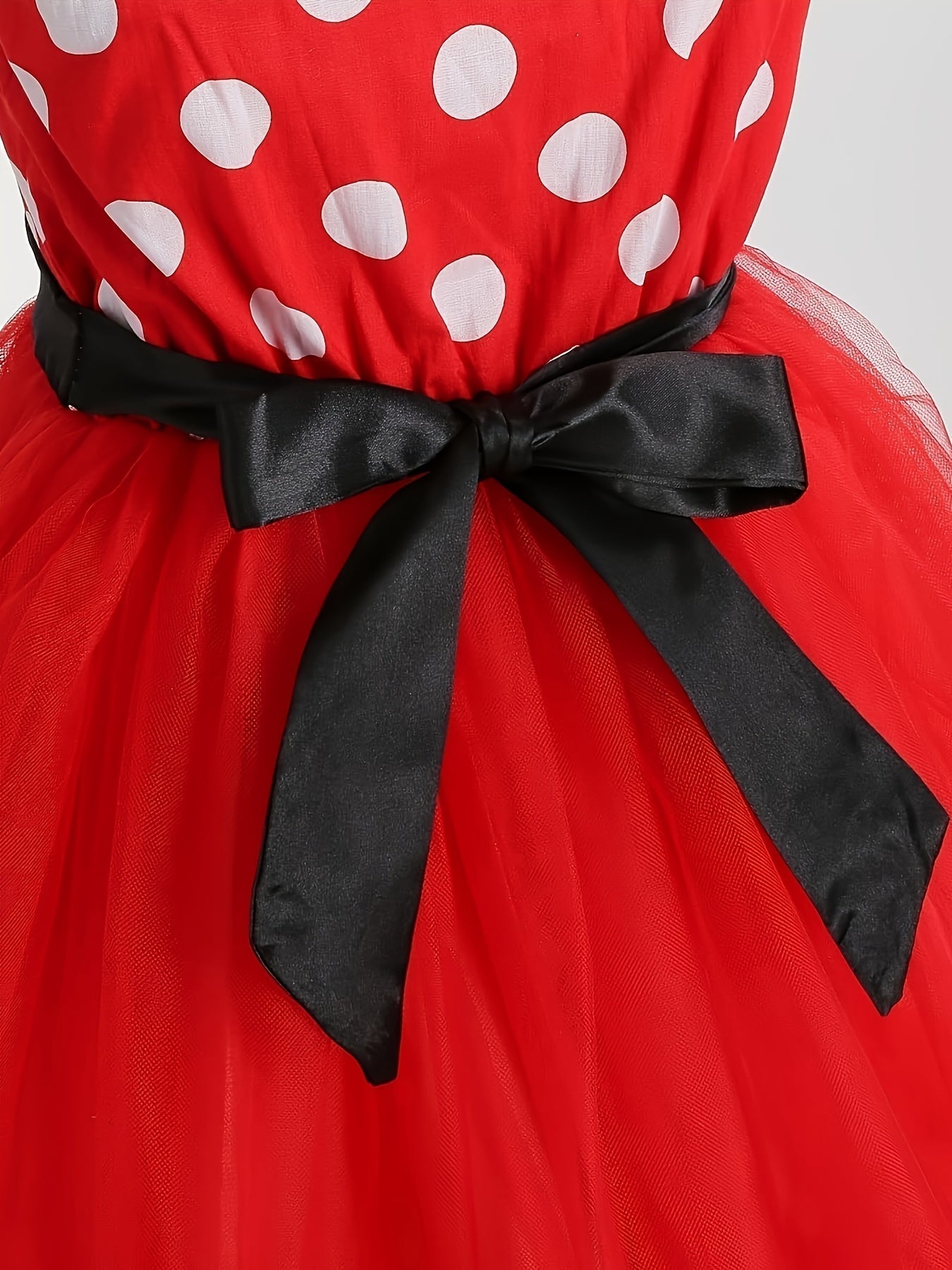 Robe de Souris d'Halloween pour Filles | Jupe en Tulle à Pois Magiques