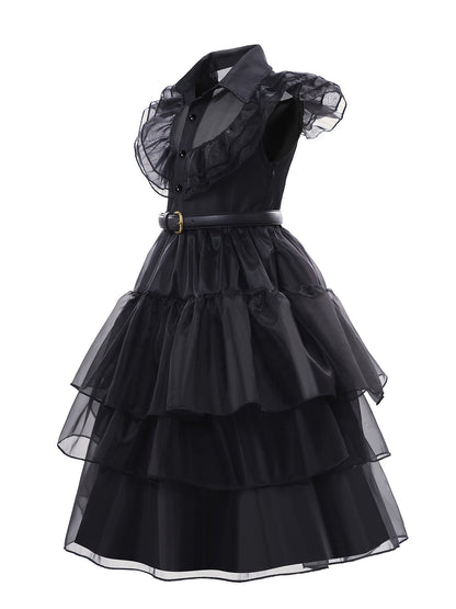 Robe d'Halloween Gothique pour Filles | Costume Complet avec Accessoires Effrayants