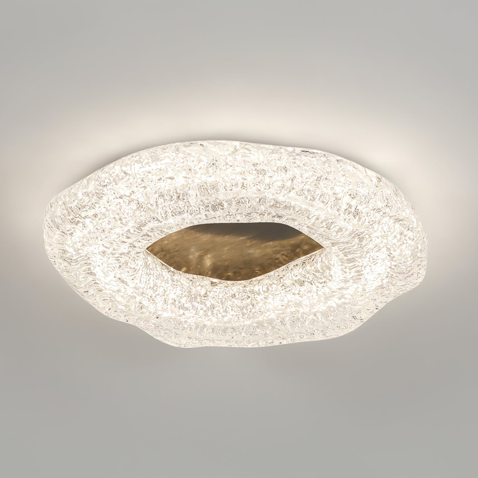 Luminaire de Plafond Sculptural | Éclat Chaleureux et Design Unique
