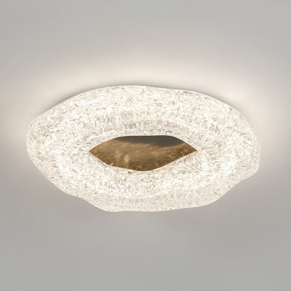 Luminaire de Plafond Sculptural | Éclat Chaleureux et Design Unique