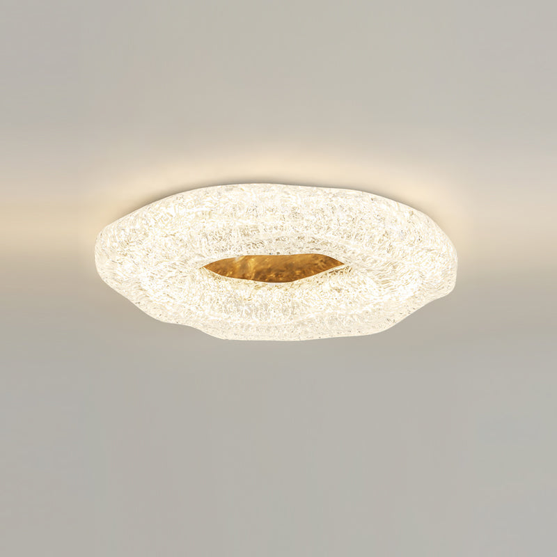 Luminaire de Plafond Sculptural | Éclat Chaleureux et Design Unique