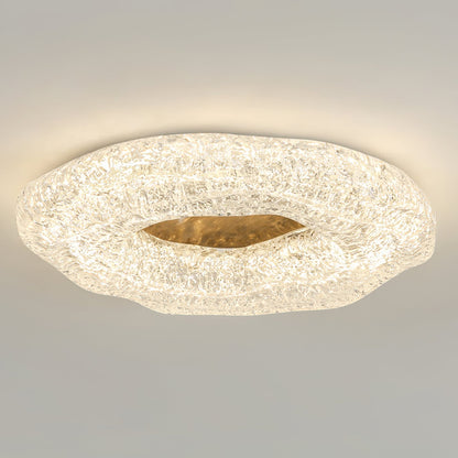 Luminaire de Plafond Sculptural | Éclat Chaleureux et Design Unique