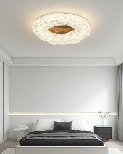 Luminaire de Plafond Sculptural | Éclat Chaleureux et Design Unique