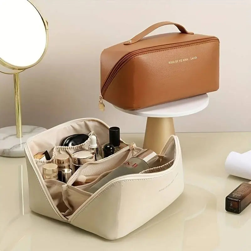 Organisateur de Maquillage Spacieux | Design Élégant et Résistant à l'Eau