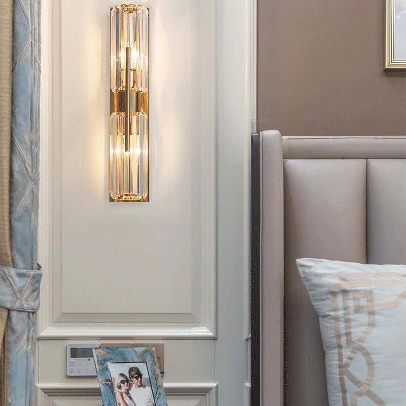 Applique Murale en Cristal | Élégance Contemporaine et Accents Scintillants