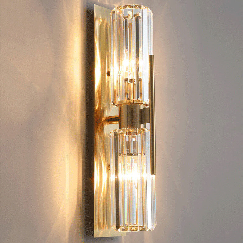 Applique Murale en Cristal | Élégance Contemporaine et Accents Scintillants