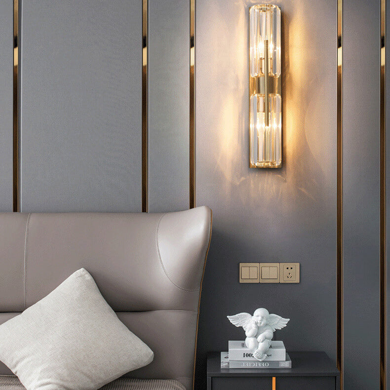 Applique Murale en Cristal | Élégance Contemporaine et Accents Scintillants